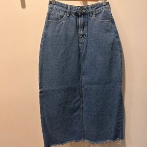 Denim midi skirt Sz M